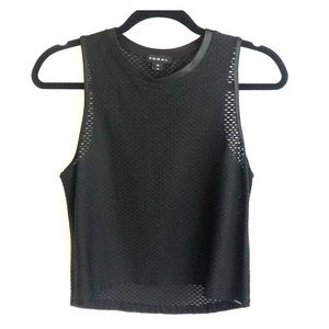 Black athletic tank top